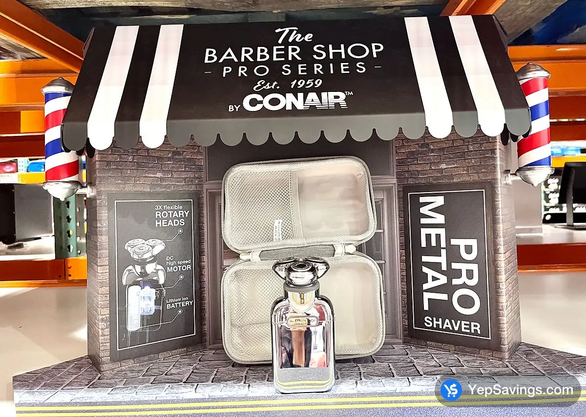 Costco THE BARBER SHOP FLASK SHAVER METAL PRO SERIES - Canada (ITM 1061626)