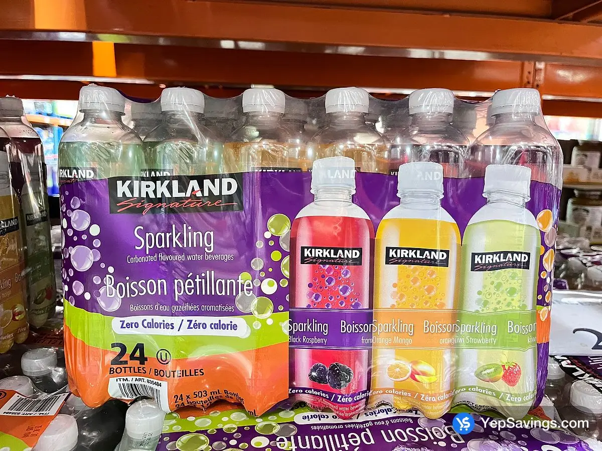 Costco KIRKLAND SIGNATURE SPARKLING WATER 24 x 503 mL - Canada (ITM 835484)
