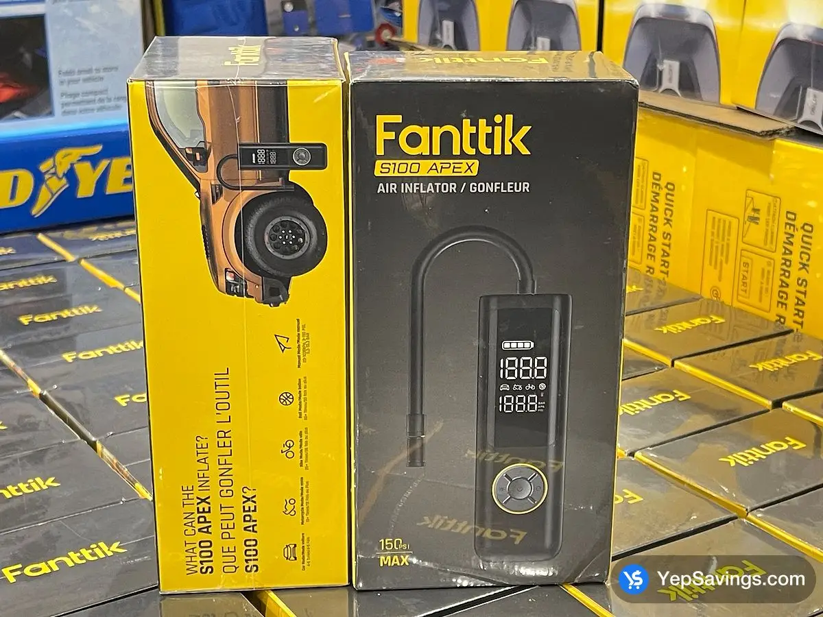 Costco FANTTIK PORTABLE INFLATOR S100 APEX - Canada (ITM 1787418)