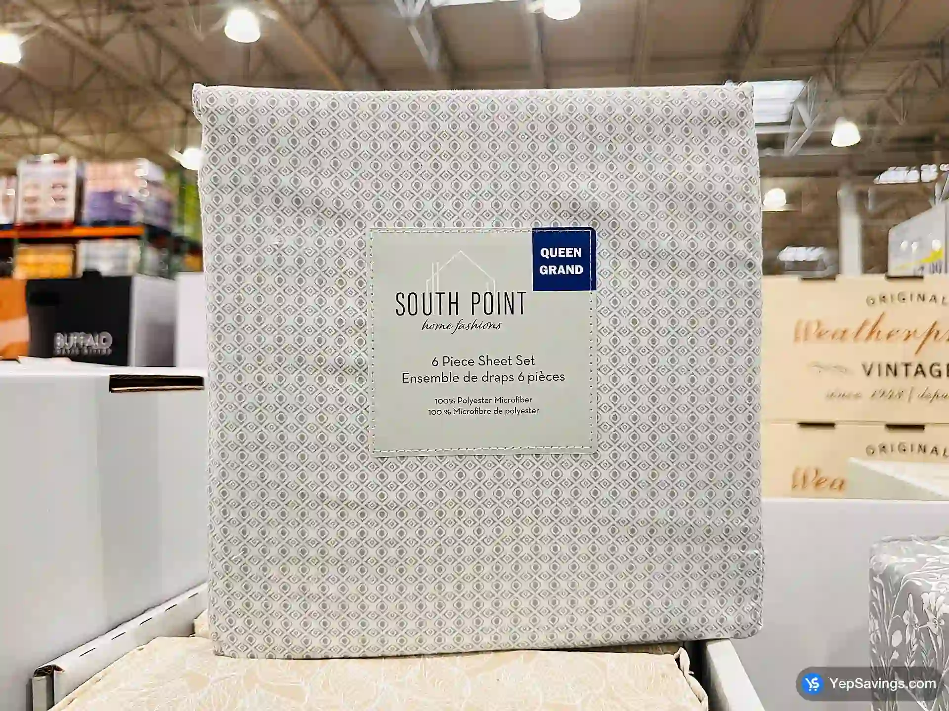 Costco SOUTH POINT MICROFIBER SHEETS QUEEN - 6 pcs - Canada (ITM 1703334)