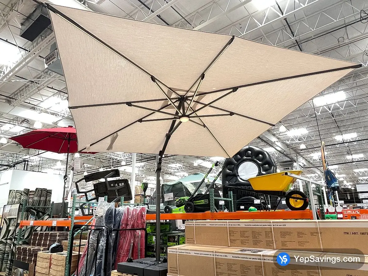 Costco SUNVILLA CANTILEVER UMBRELLA LED LIGHT 10FT - Canada (ITM 1807339)