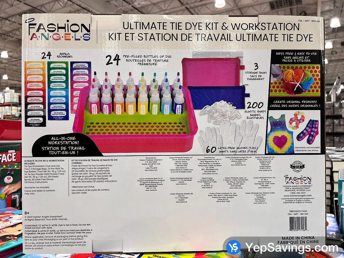 Costco ULTIMATE TIE DYE KIT WORK STATION 200+ PROJECTS - Canada (ITM 1601340)