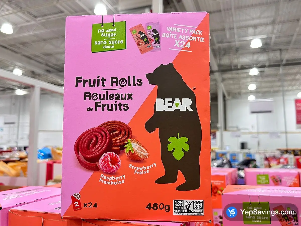Costco BEAR FRUIT ROLLS 24 x 20 g - Canada (ITM 1841872)