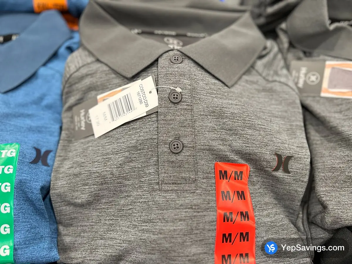 HURLEY ACTIVE POLO MENS SIZES S - XXL ITM 1671290 at Costco