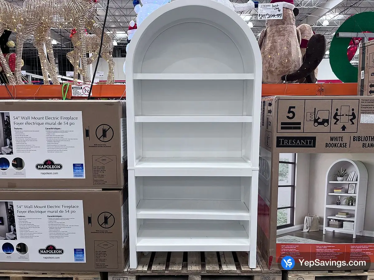 Costco TRESANTI CURVED BOOKCASE 72 in - Canada (ITM 1783090)