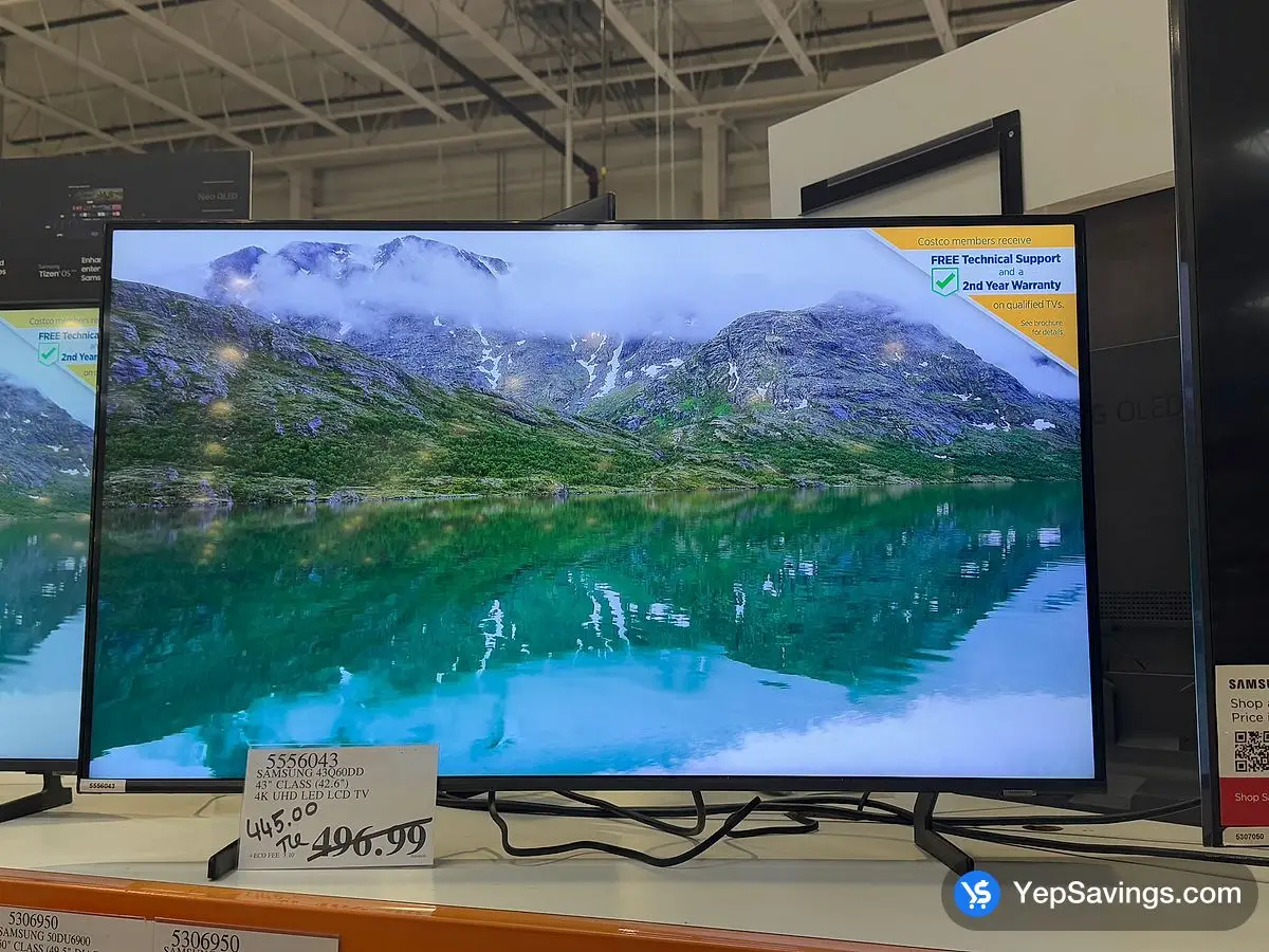 SAMSUNG 43Q60DD 43 " CLASS ( 42.6 " ) 4K UHD LED LCD TV - Costco Canada