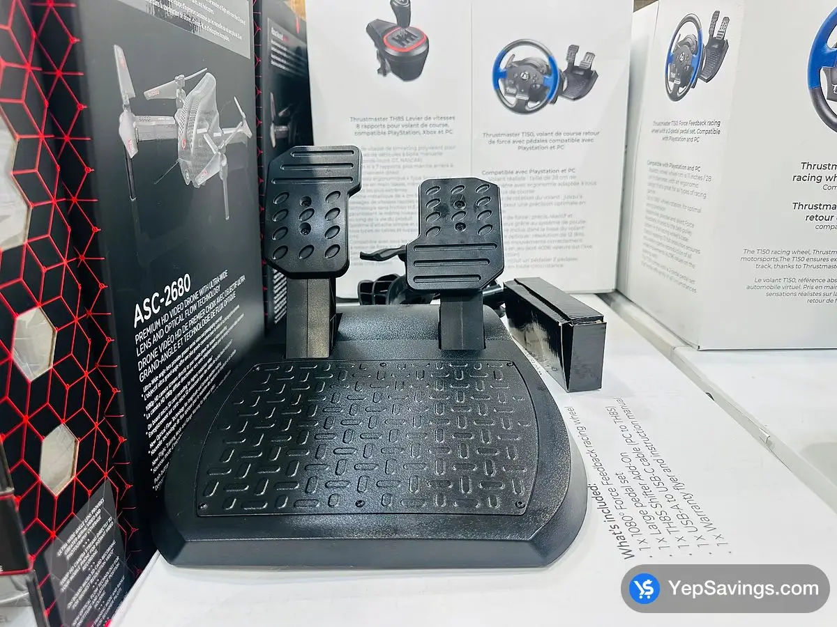 Costco THRUSTMASTER RACE WHEEL AND SHIFTER PS5 OR PC BUNDLE - Canada (ITM 1834886)
