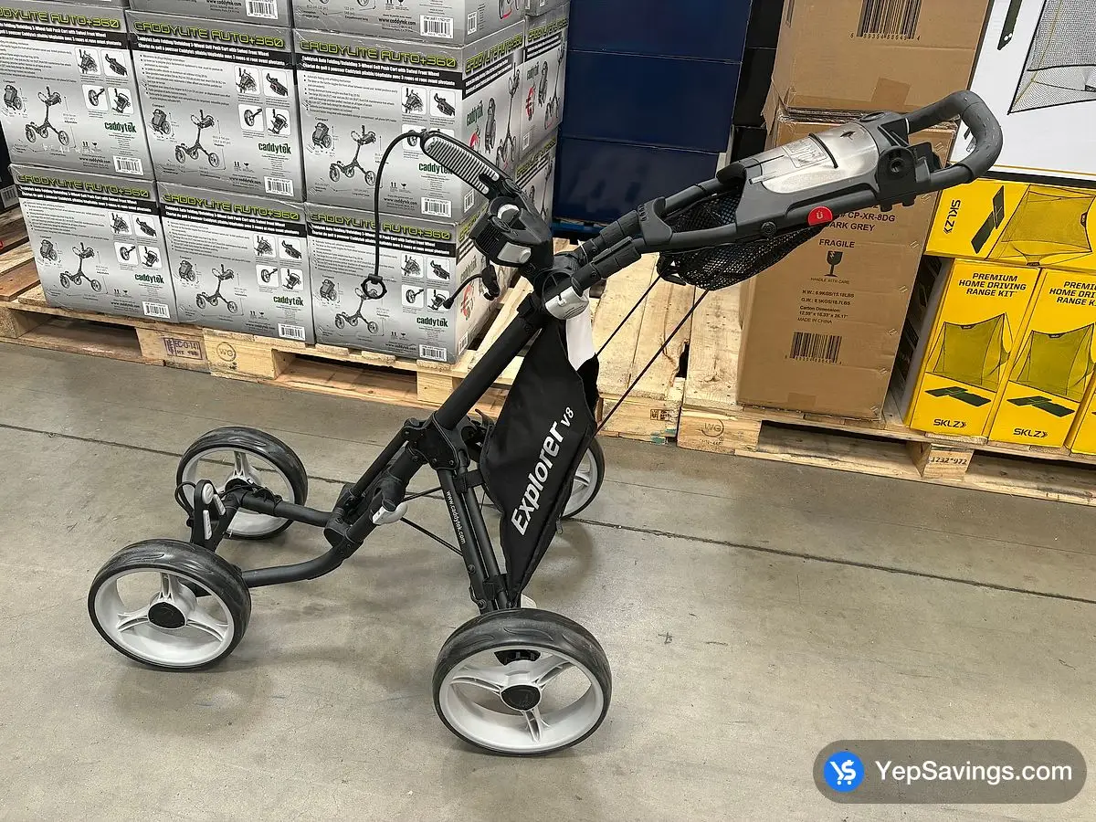 CADDYTEK GOLF PUSH CART EXPLORER V8 at Costco 3180 Laird Rd Mississauga
