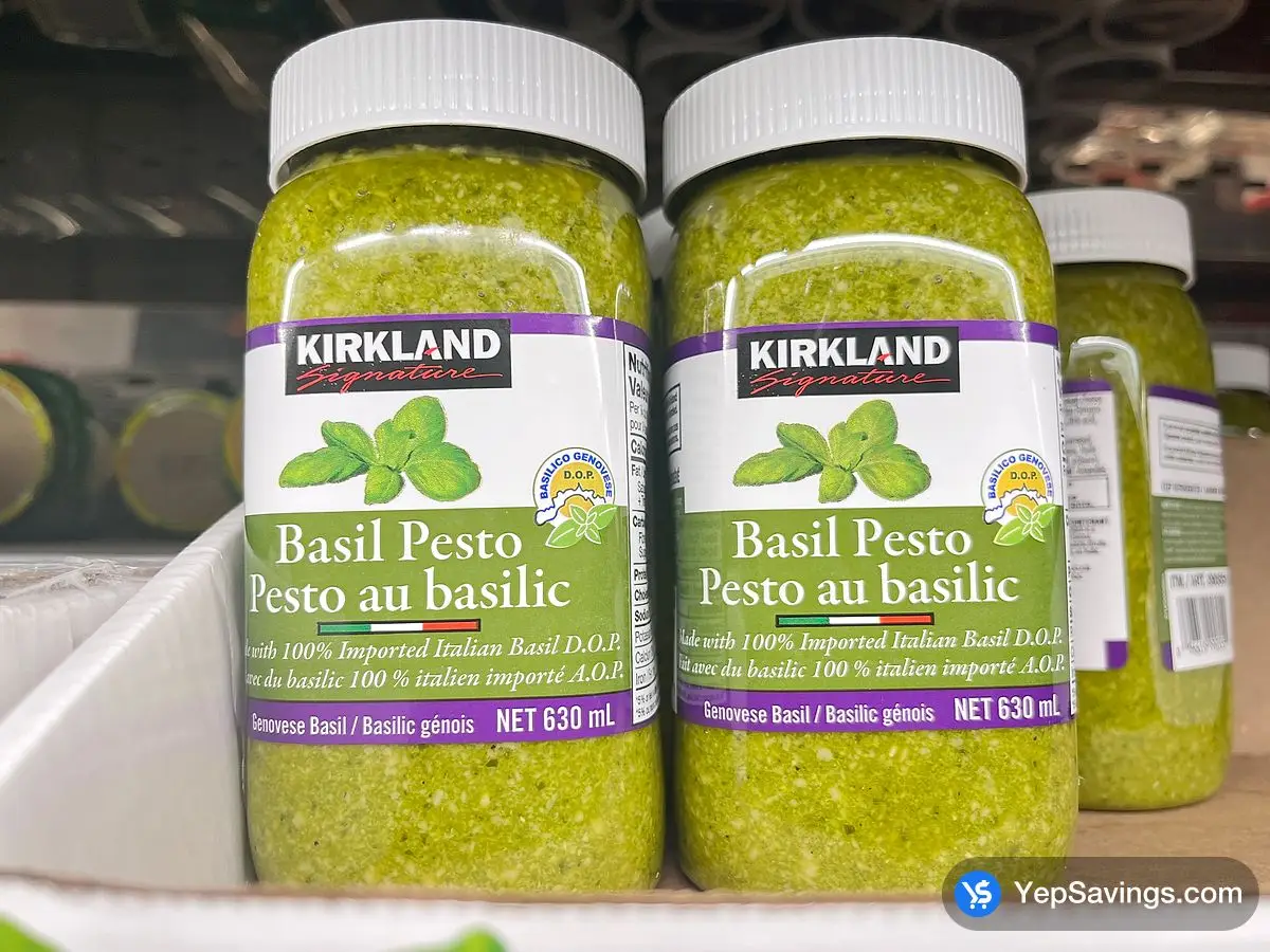 Costco KIRKLAND SIGNATURE BASIL PESTO 630 ml - Canada (ITM 990551)