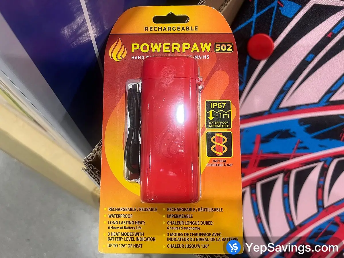Costco POWERPAW 502 RECHARGEABLE HAND WARMER - Canada (ITM 1784740)