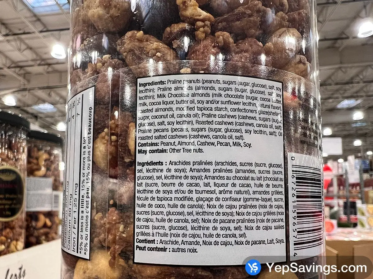 Costco DAVID ROBERTS DELUXE MIXED NUTS 1.3 kg - Canada (ITM 1778662)