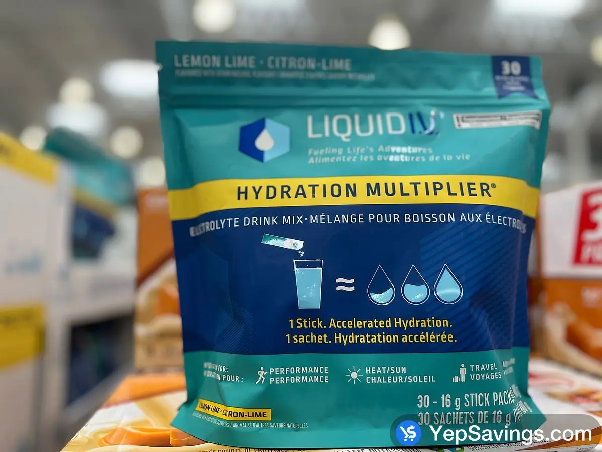 LIQUID I.V. ELECTROLYTE DRINK MIX PACK OF 30 ITM 1267379 at Costco