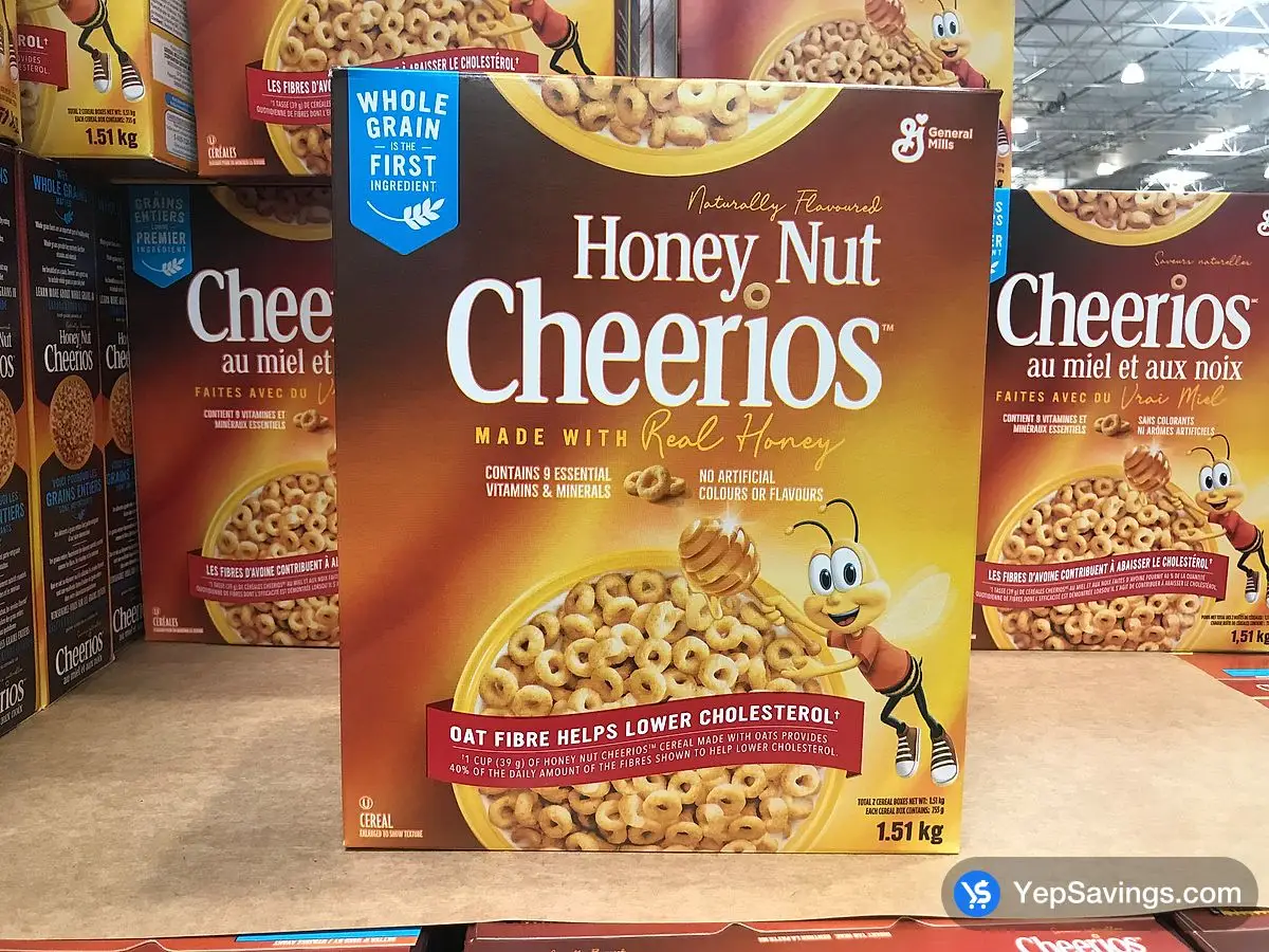 Costco GENERAL MILLS HONEY NUT CHEERIOS 1.51 kg - Canada (ITM 1134568)
