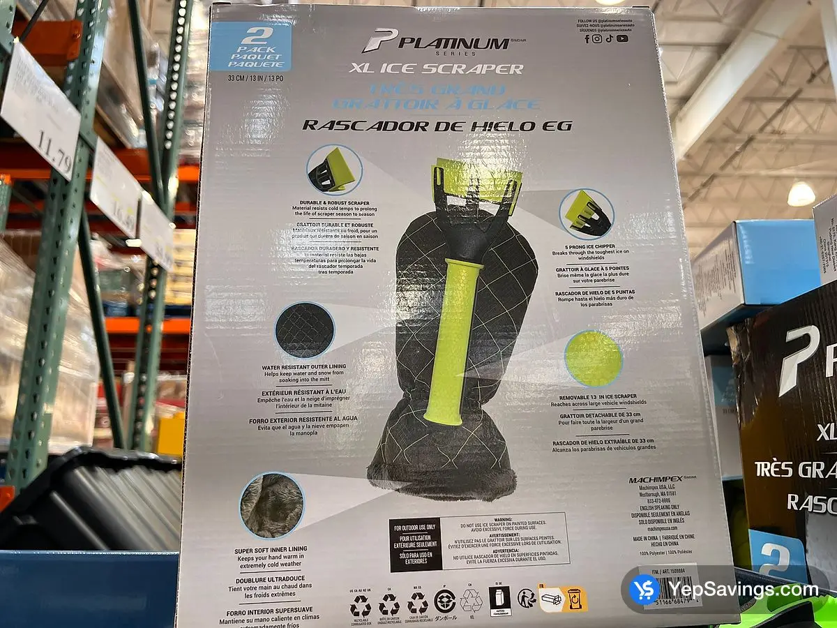 Costco PLATINUM SERIES ICE SCRAPER MITT PACK OF 2 - Canada (ITM 1509984)