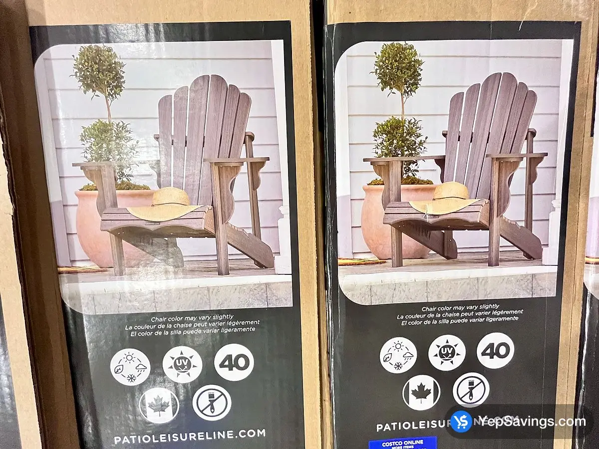 Costco LEISURE LINE ADIRONDACK CHAIR ALL WEATHER - Canada (ITM 1734020)
