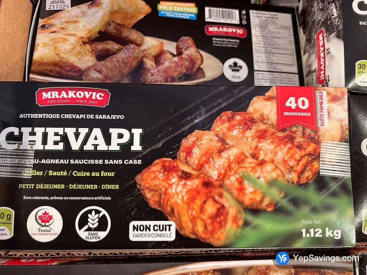 Costco MRAKOVIC FINE FOODS CHEVAPI 1.12 kg - Canada (ITM 1845239)