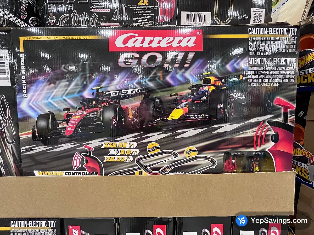 Costco CARRERA GO !!! SLOT RACING SYSTEM WITH FERRARI / RED BULL - Canada (ITM 2580158)