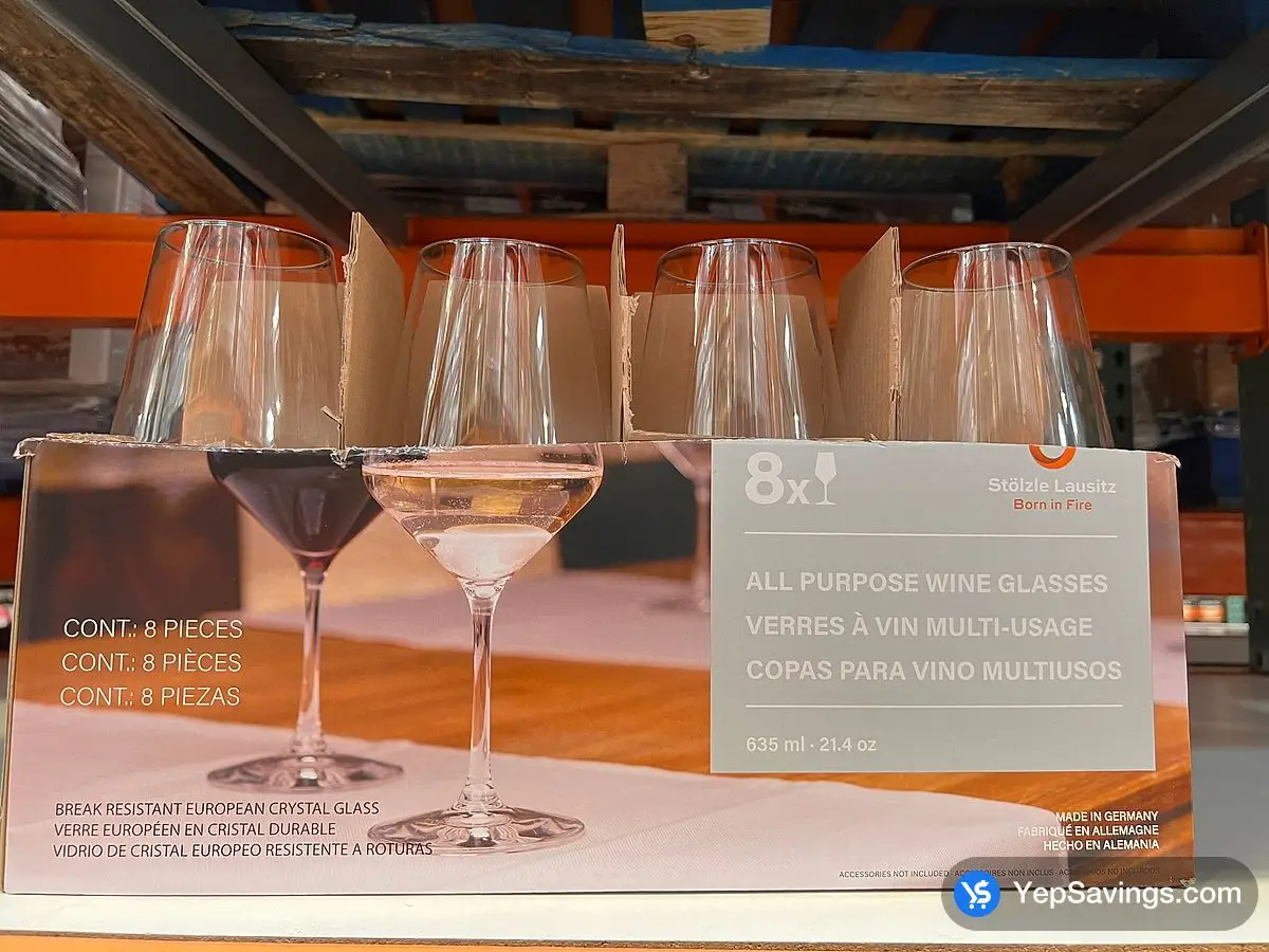 Costco STOLZLE 8 WINE GLASSES MADE IN GERMANY - Canada (ITM 1822440)