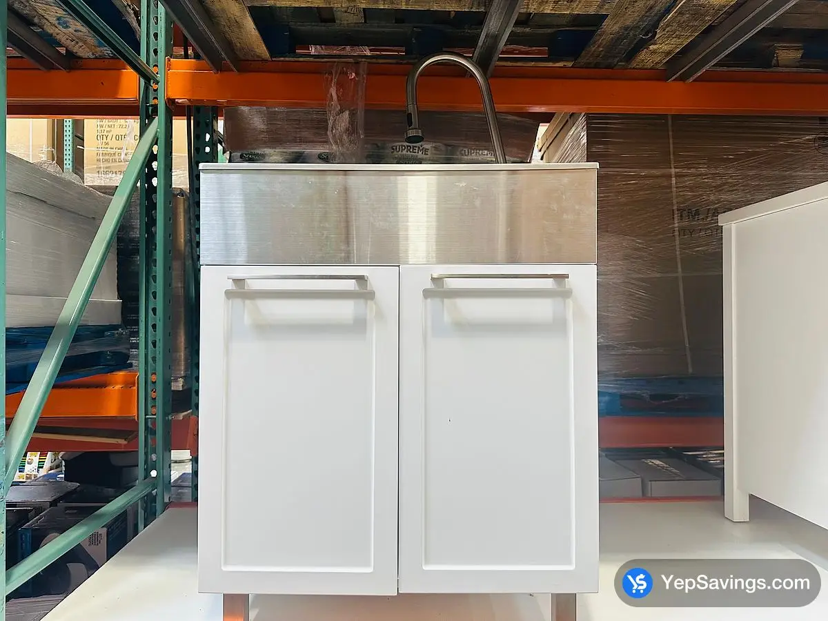 Costco TRANSFORM 28 " LAUNDRY CABINET WITH SINK AND FAUCET - Canada (ITM 1726349)