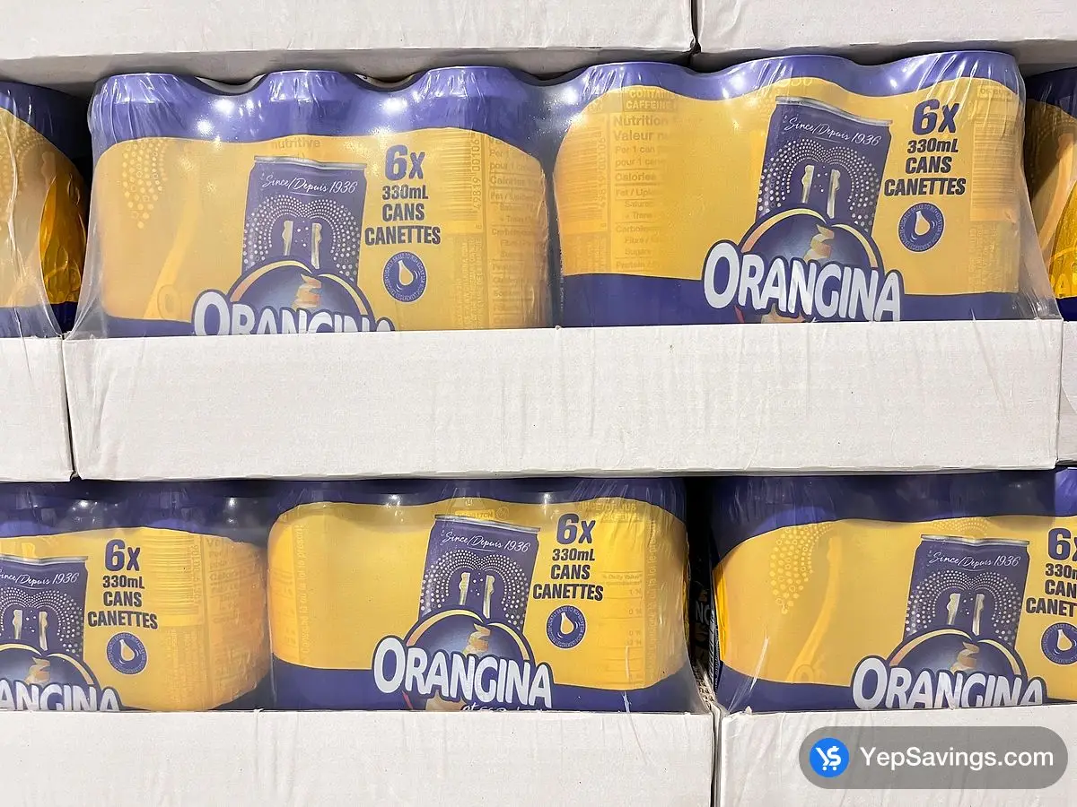 Costco ORANGINA SPARKLING CITRUS DRINK 24 x 330 mL - Canada (ITM 1450059)