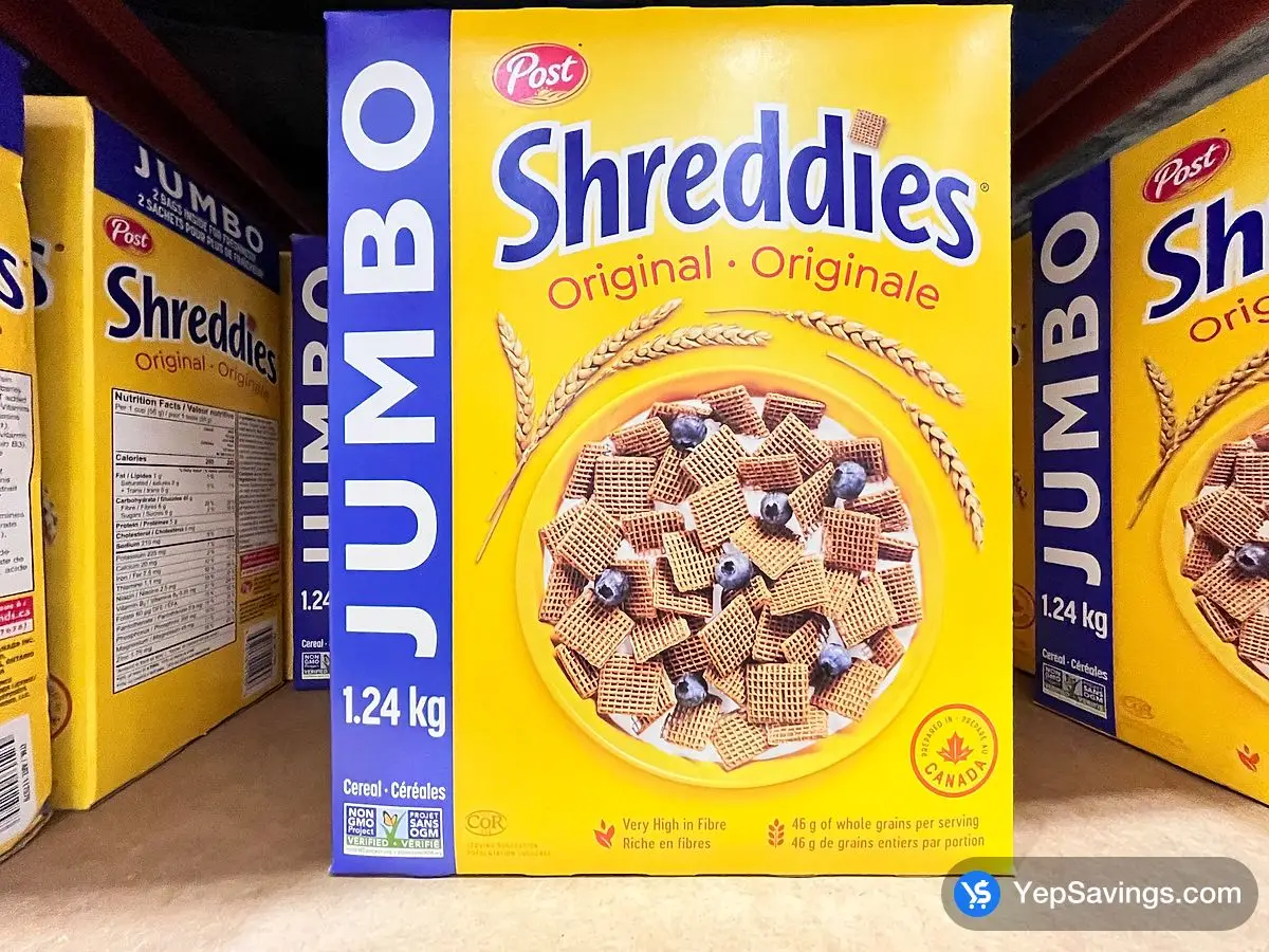 Costco POST SHREDDIES CEREAL 1.24 kg - Canada (ITM 117579)