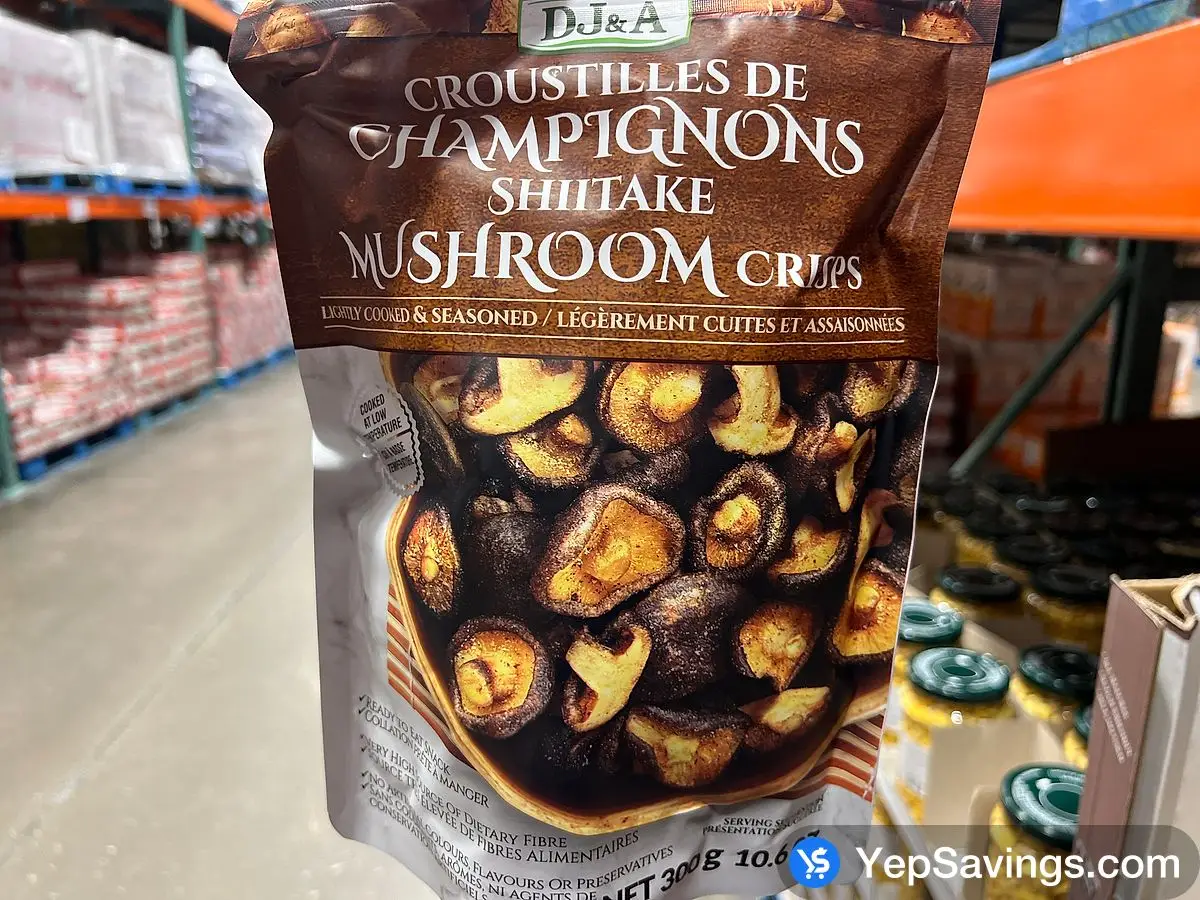 DJ&A SHITAKE MUSHROOM CRISPS 300 g ITM 1351997 at Costco