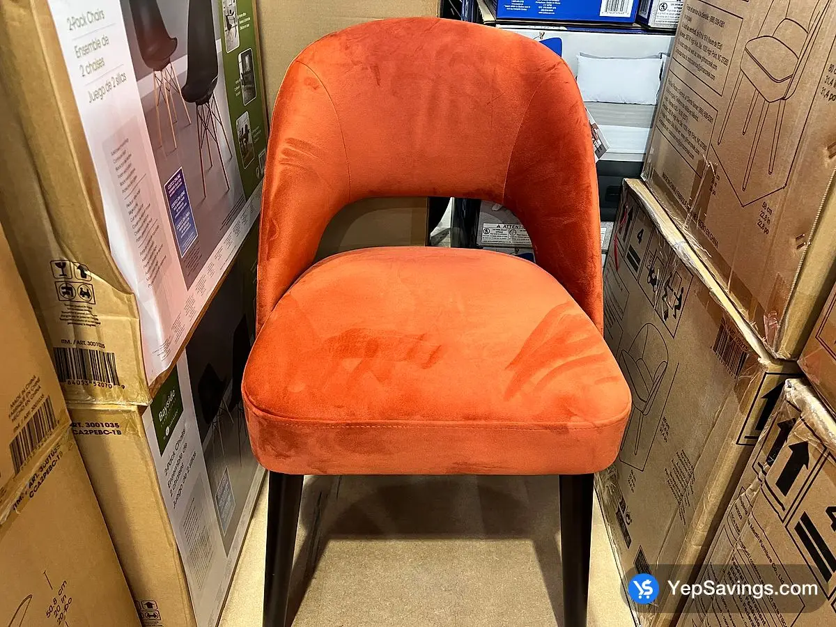 Costco GILMAN CREEK - KOBE DINING CHAIRS , ORANGE PACK OF 2/1 BOX - Canada (ITM 1752759)