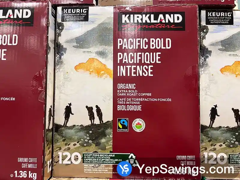 KIRKLAND SIGNATURE PACIFIC BOLD PACK OF 120 K-CUPS ITM 4272378 at Costco