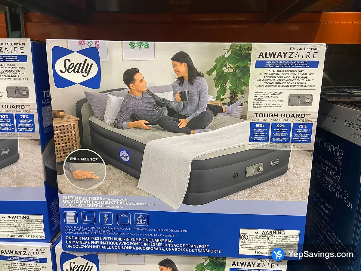 Costco SEALY AIR MATTRESS ALWAYZAIRE - Canada (ITM 1819410)