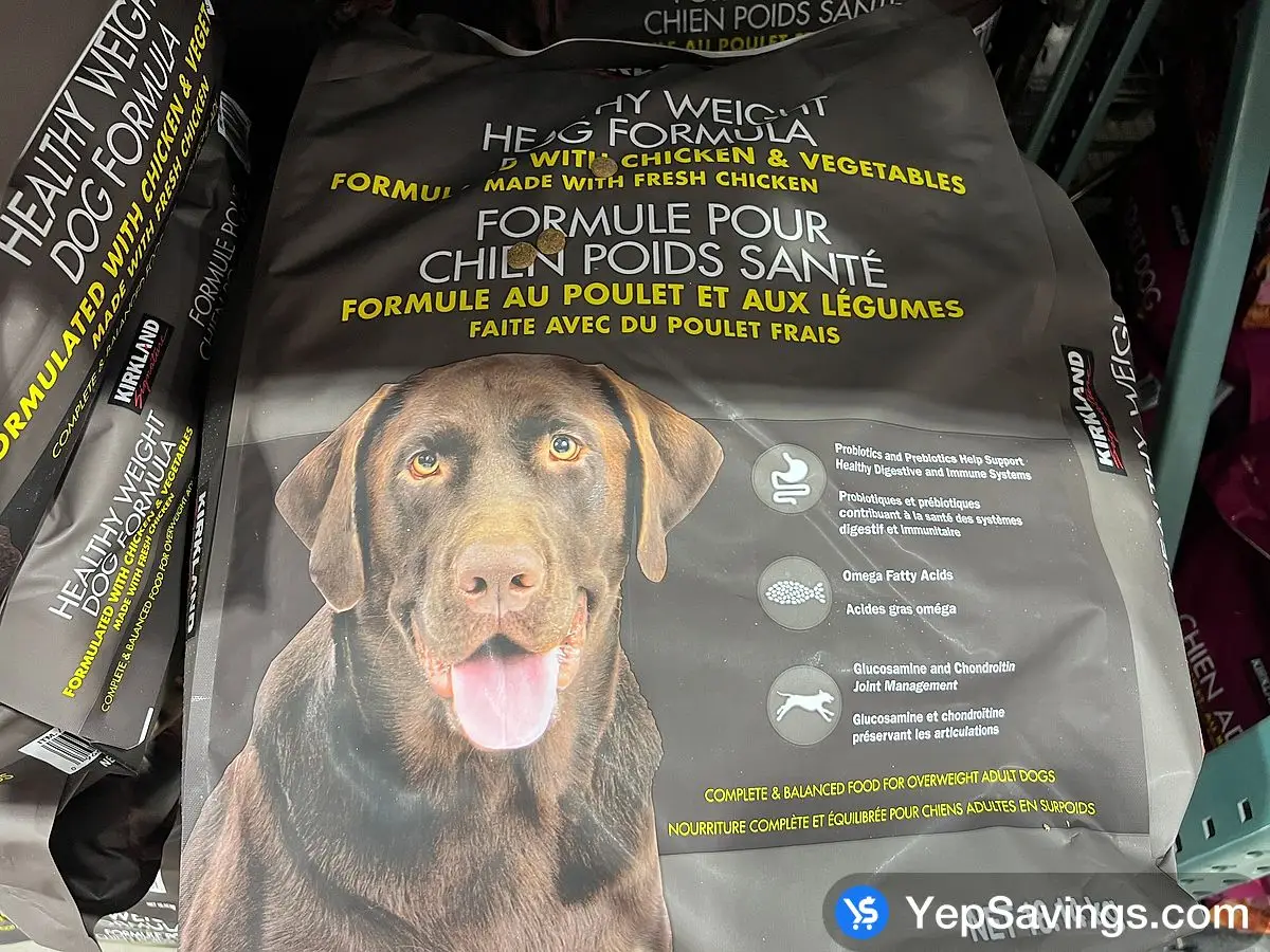 KIRKLAND SIGNATURE HEALTHY WEIGHT DOG 18.14 kg at Costco 3180 Laird Rd Mississauga Oakville