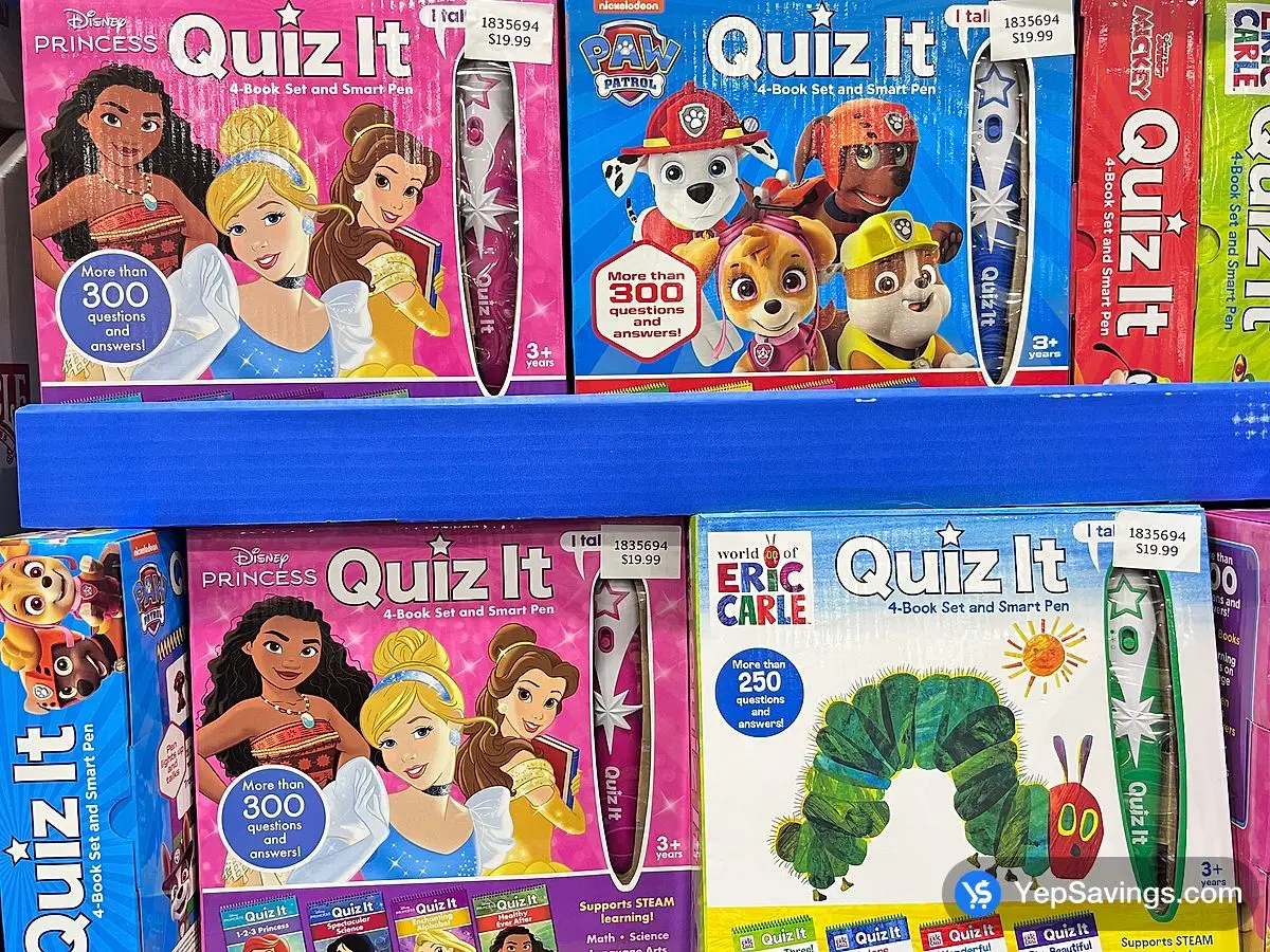 Costco QUIZ IT 4 BOOK SET SMART PEN - Canada (ITM 1835694)