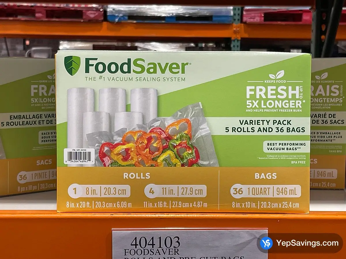 FOODSAVER ROLLS AND PRE-CUT BAGS  ITM 404103 at Costco