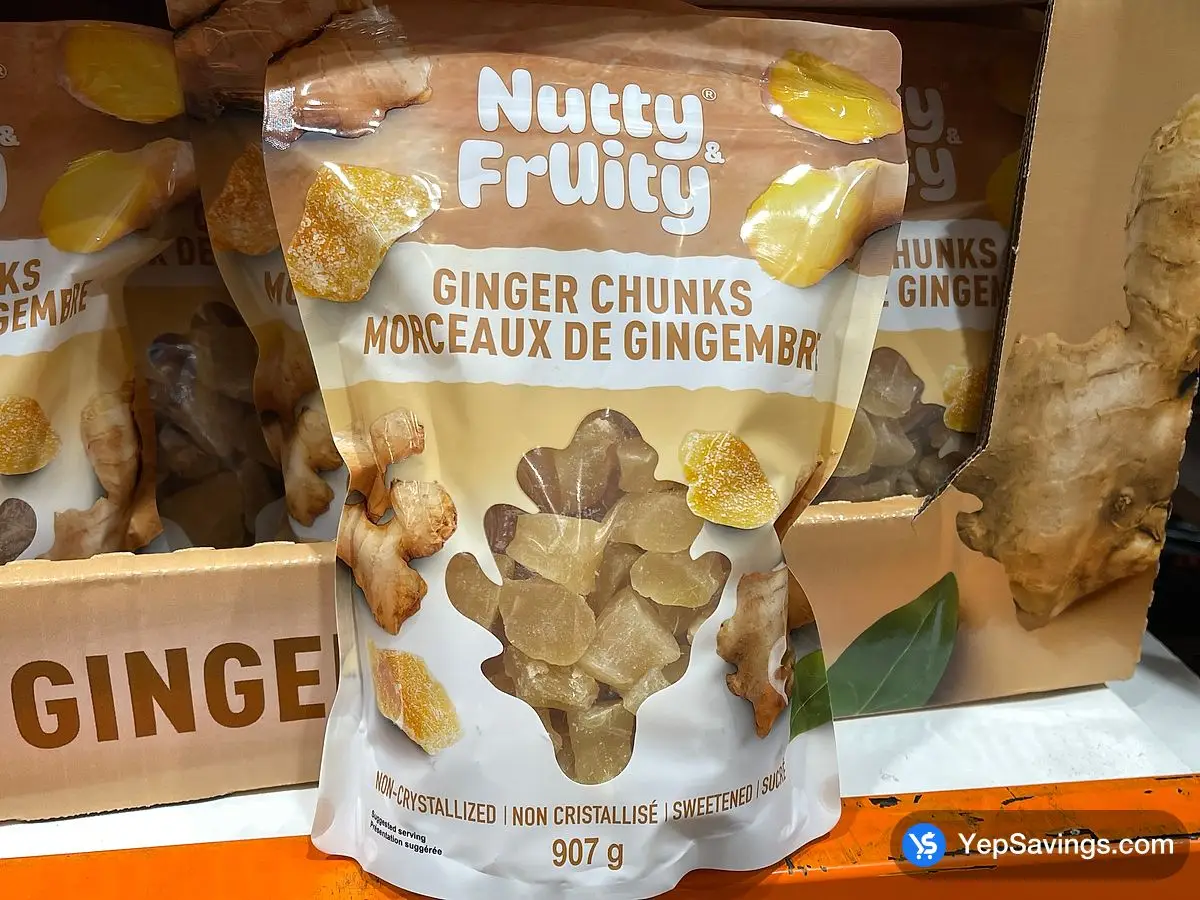 Costco NUTTY AND FRUITY GINGER CHUNKS 907 g - Canada (ITM 1125220)