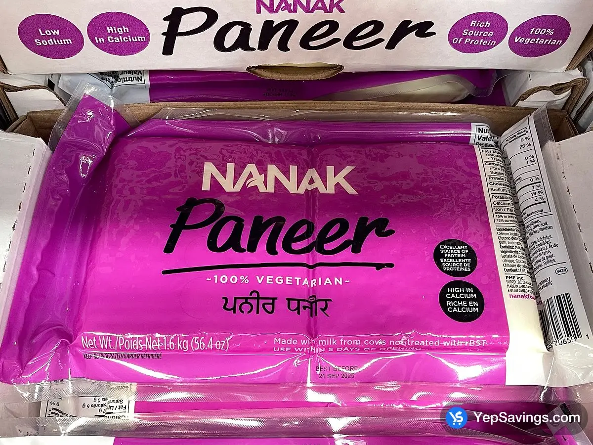 Costco NANAK PANEER 1.6 kg - Canada (ITM 319376)
