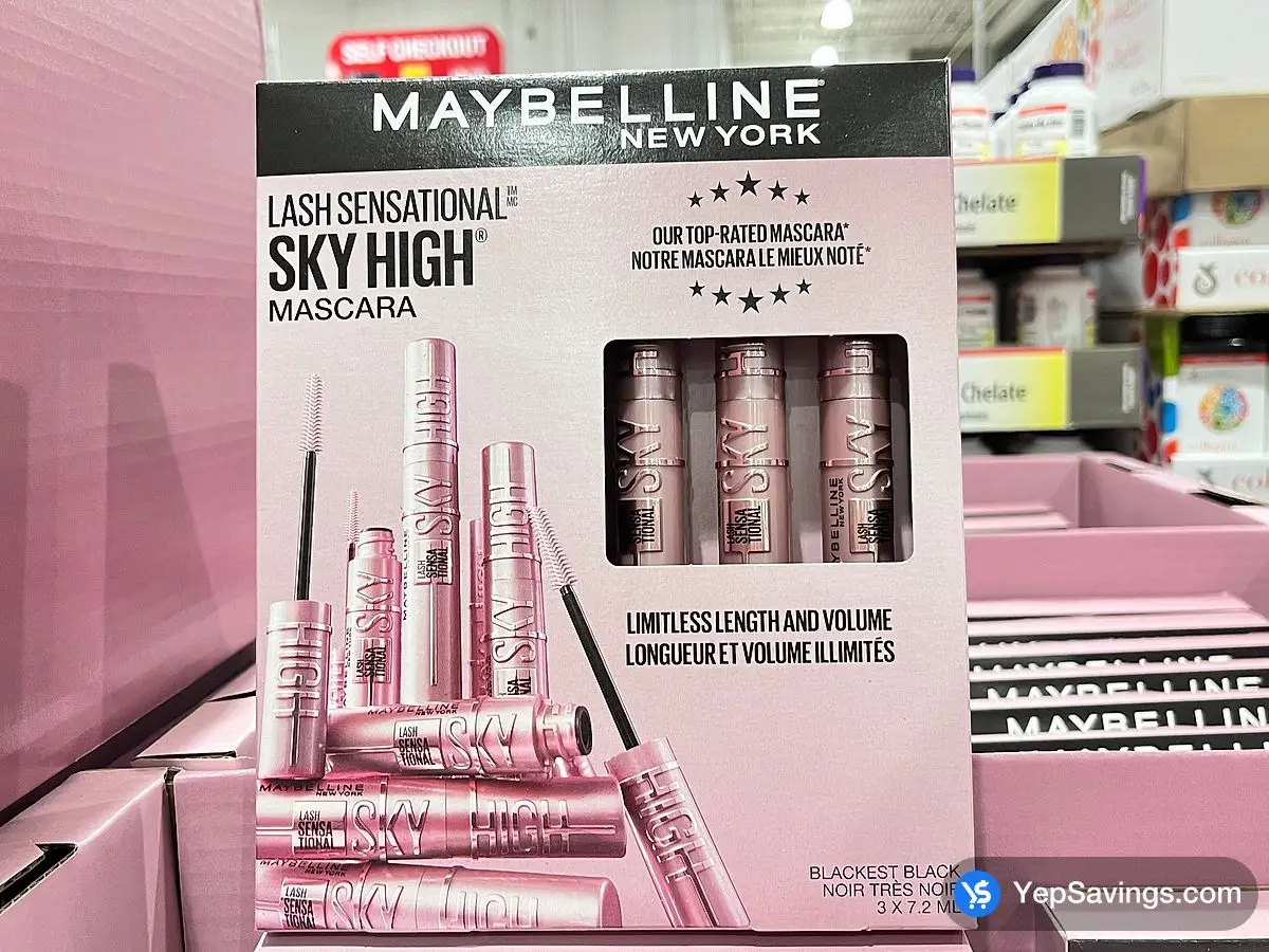 Costco MAYBELINE NEW YORK SKY HIGH MASCARA 3 PACK - Canada (ITM 1860711)