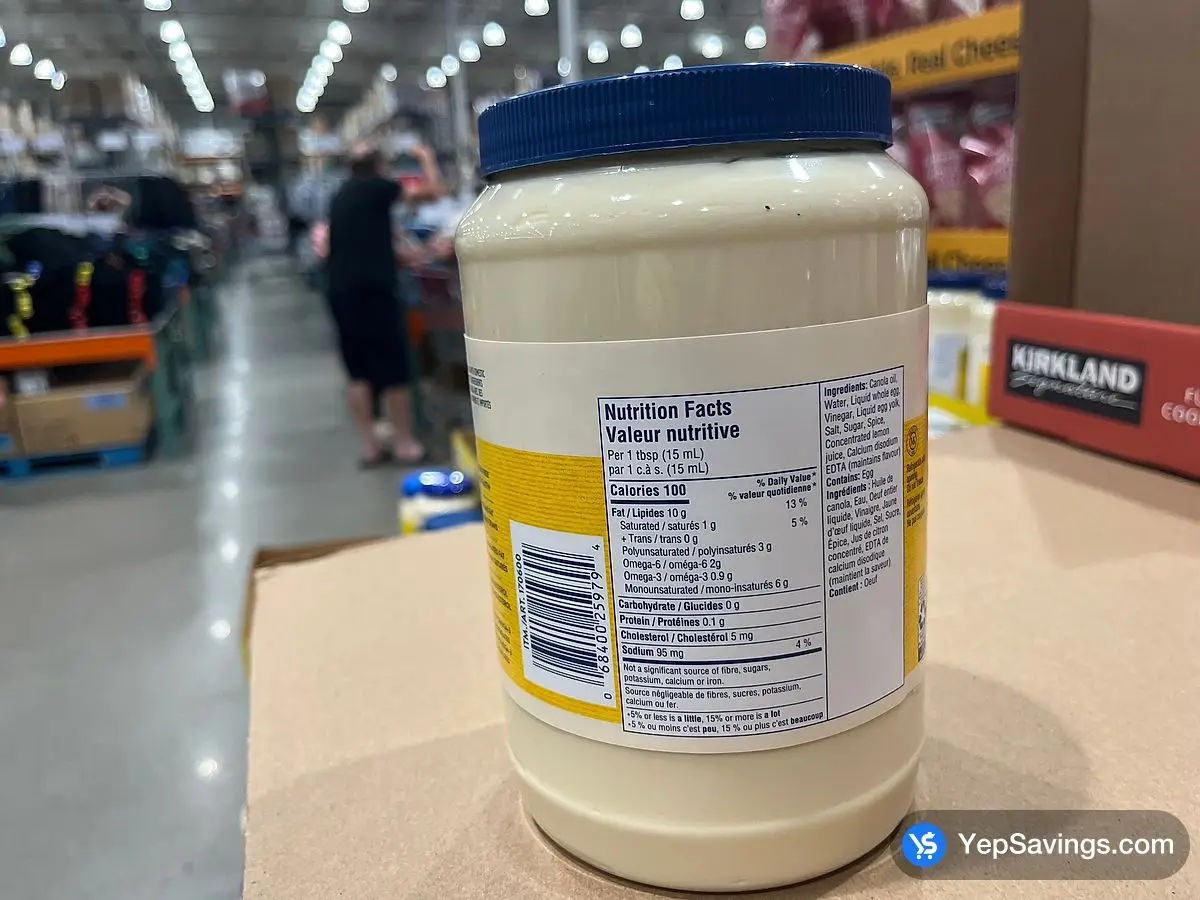 Costco HELLMANN'S REAL MAYONNAISE 1.8 L - Canada (ITM 170600)
