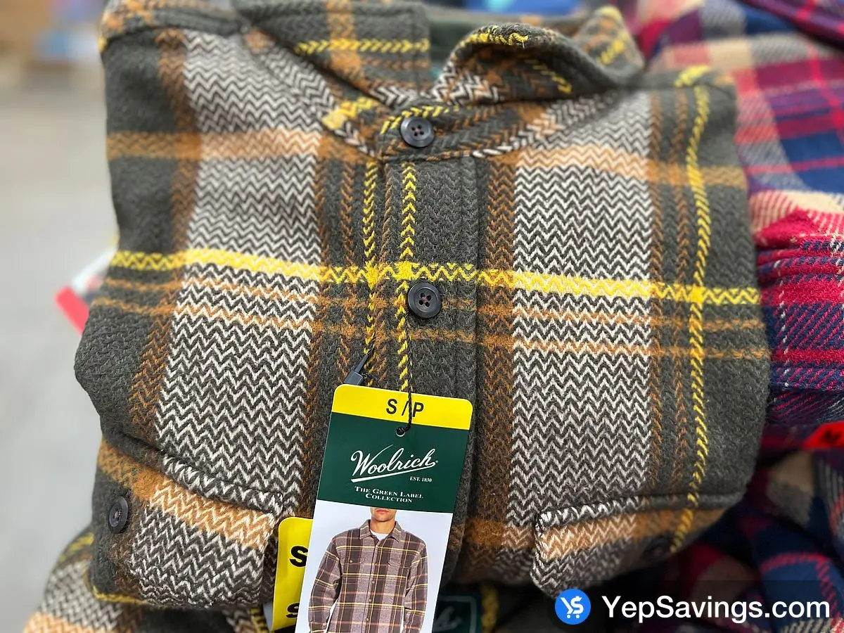 WOOLRICH FLANNEL SHIRT JACKET + MENS SIZES S - XXL ITM 1719164 at Costco