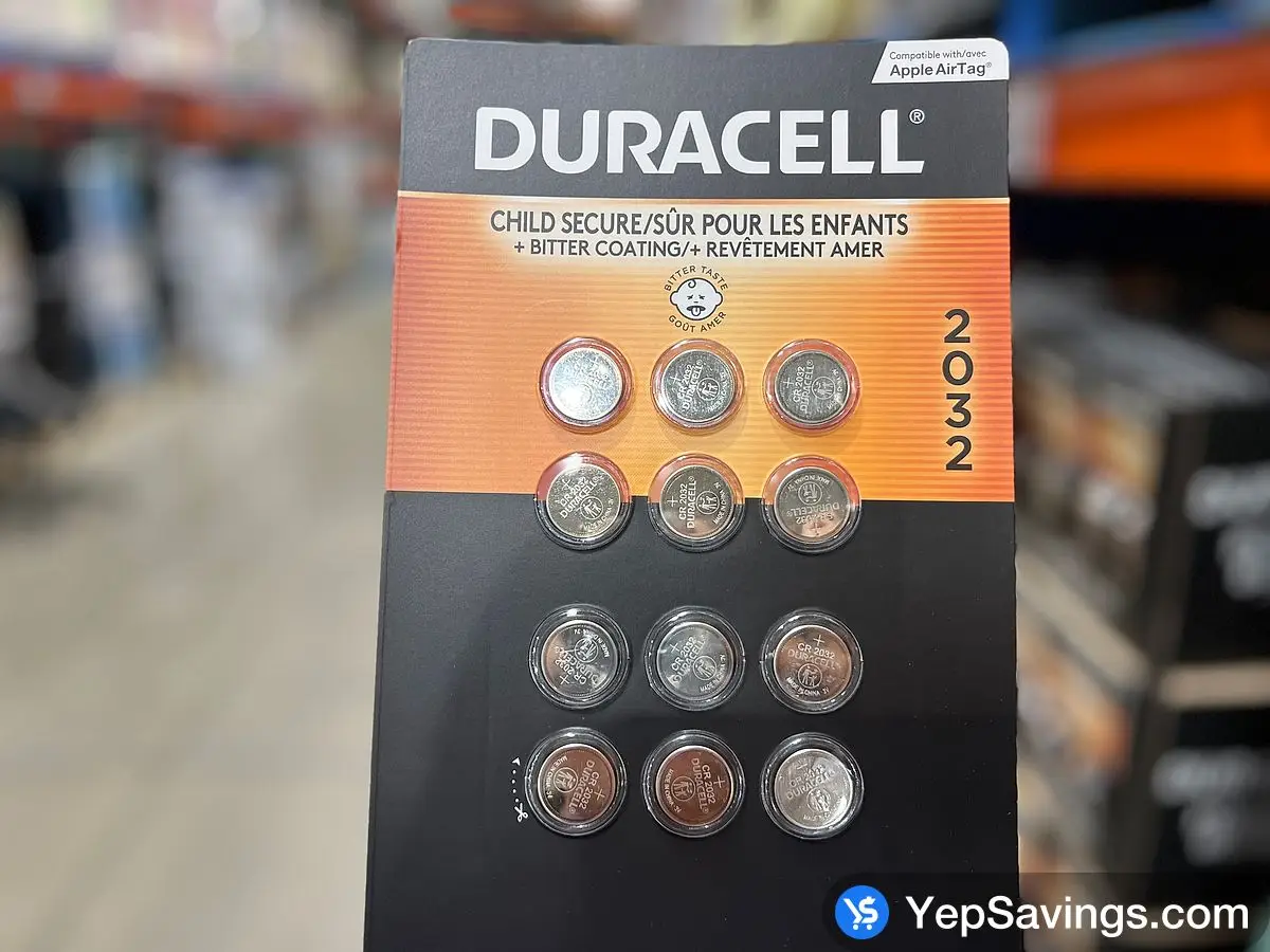 DURACELL 2032 LITHIUM BATTERY PACK OF 12 ITM 1631745 at Costco