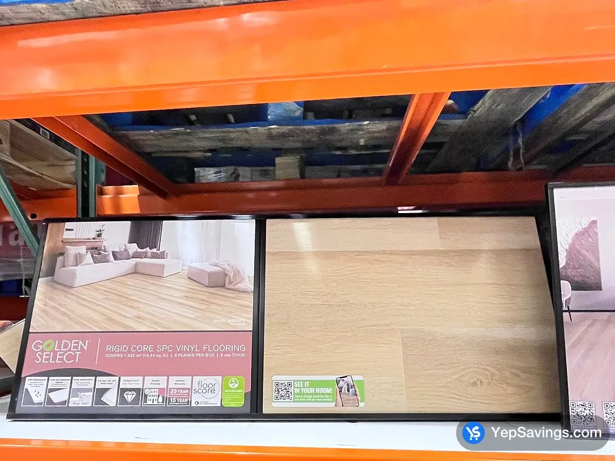 Costco GOLDEN SELECT SPC VINYL FLOORING BISCOTTI - Canada (ITM 1854442)