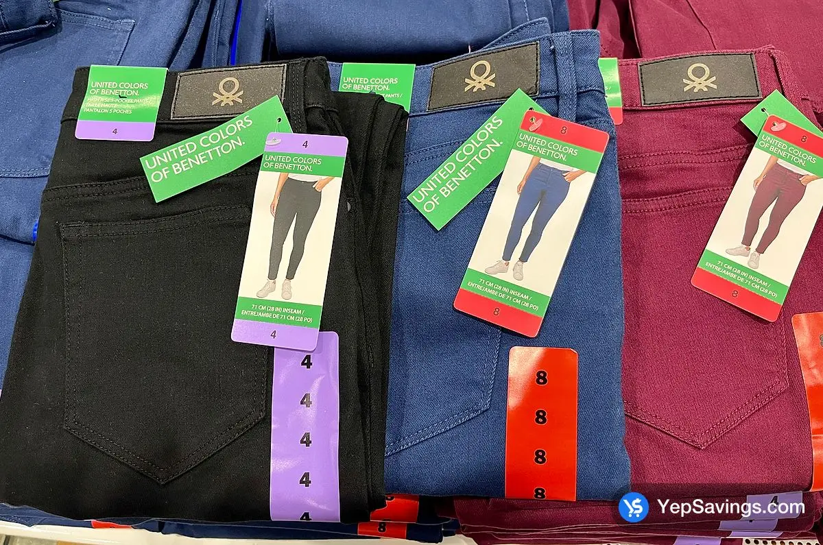 Costco BENETTON 5 POCKETS SKINNY PANT + LADIES SIZES 4-14 - Canada (ITM 1816607)