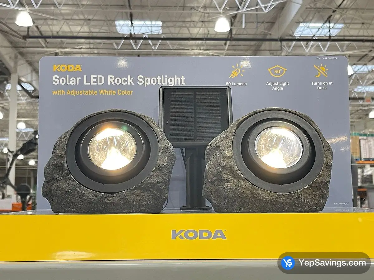 Costco KODA SOLAR LED SPOTLIGHT PACK OF 2 - Canada (ITM 1806374)