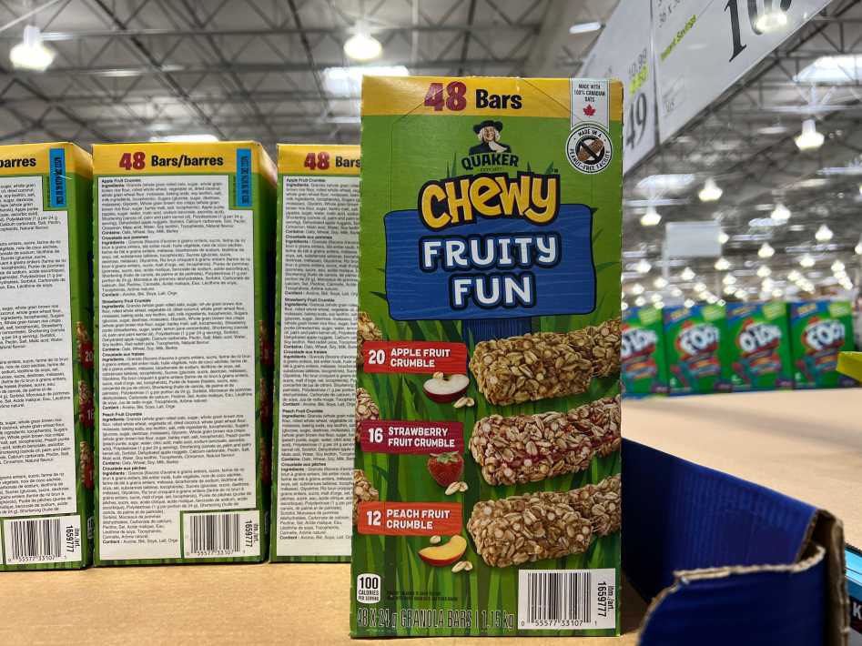 Costco QUAKER CHEWY FRUITY FUN 48 x 20 g - Canada (ITM 1659777)
