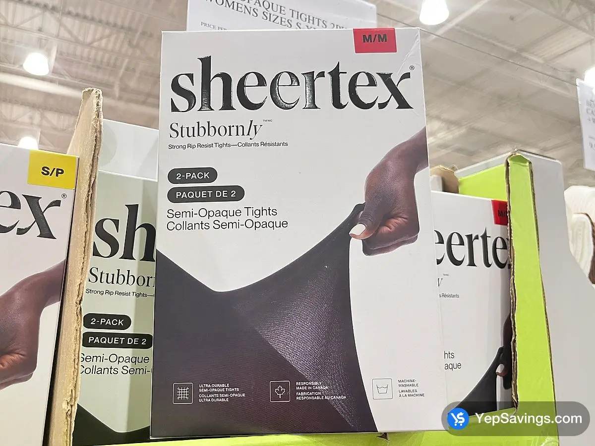Costco SHEERTEX SEMI - OPAQUE TIGHTS 2PK WOMENS SIZES S - XL - Canada (ITM 1925641)