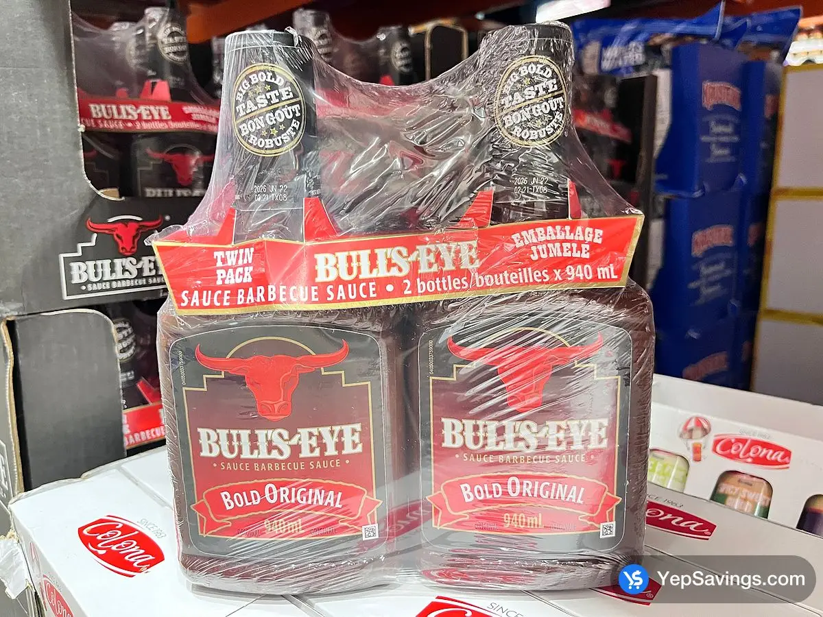 Costco BULL'S-EYE ORIGINAL BARBECUE SAUCE 2 X 940 ml - Canada (ITM 449002)