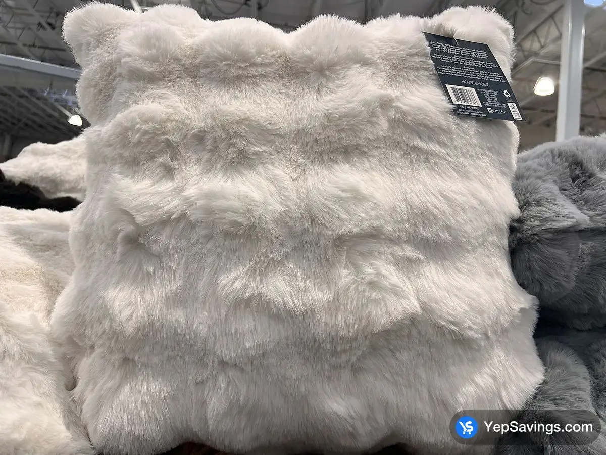 HOUSE AND HOME LUXE FAUX FUR PILLOW 20 X 20 at Costco 9151 Bridgeport Rd Richmond