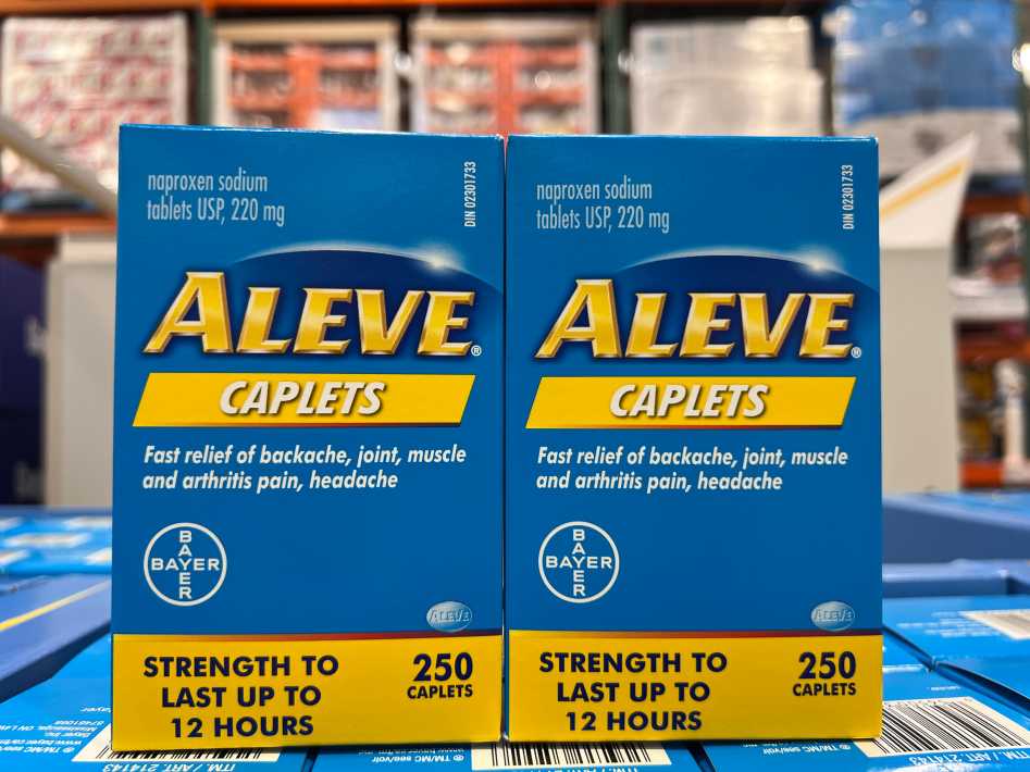 BAYER ALEVE 220 MG 250 CAPLETS ITM 214143 at Costco
