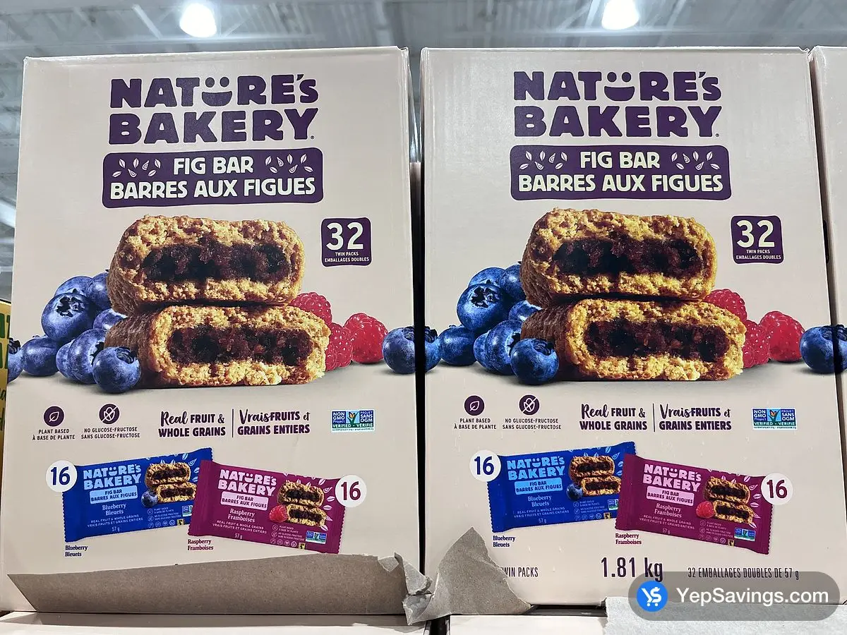 Costco NATURE'S BAKERY FIG BAR 32 x 57 g - Canada (ITM 2346830)