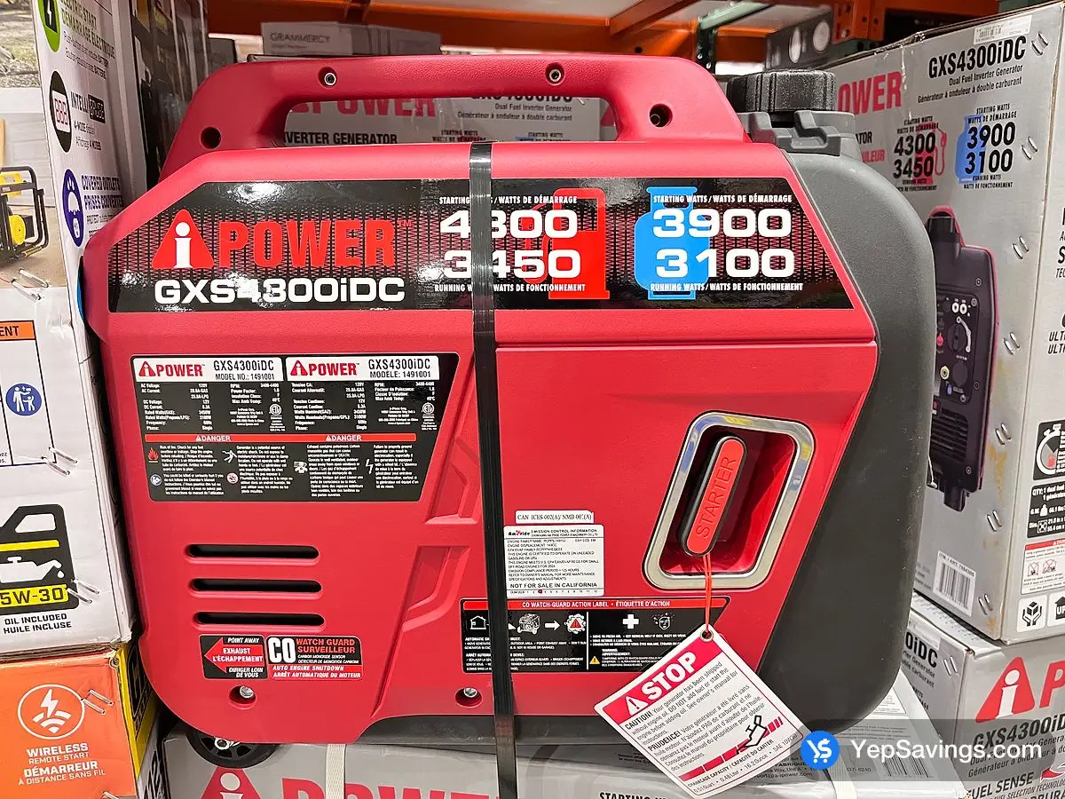 Costco A - IPOWER DUAL FUEL INVERTER 4300W - Canada (ITM 7884300)