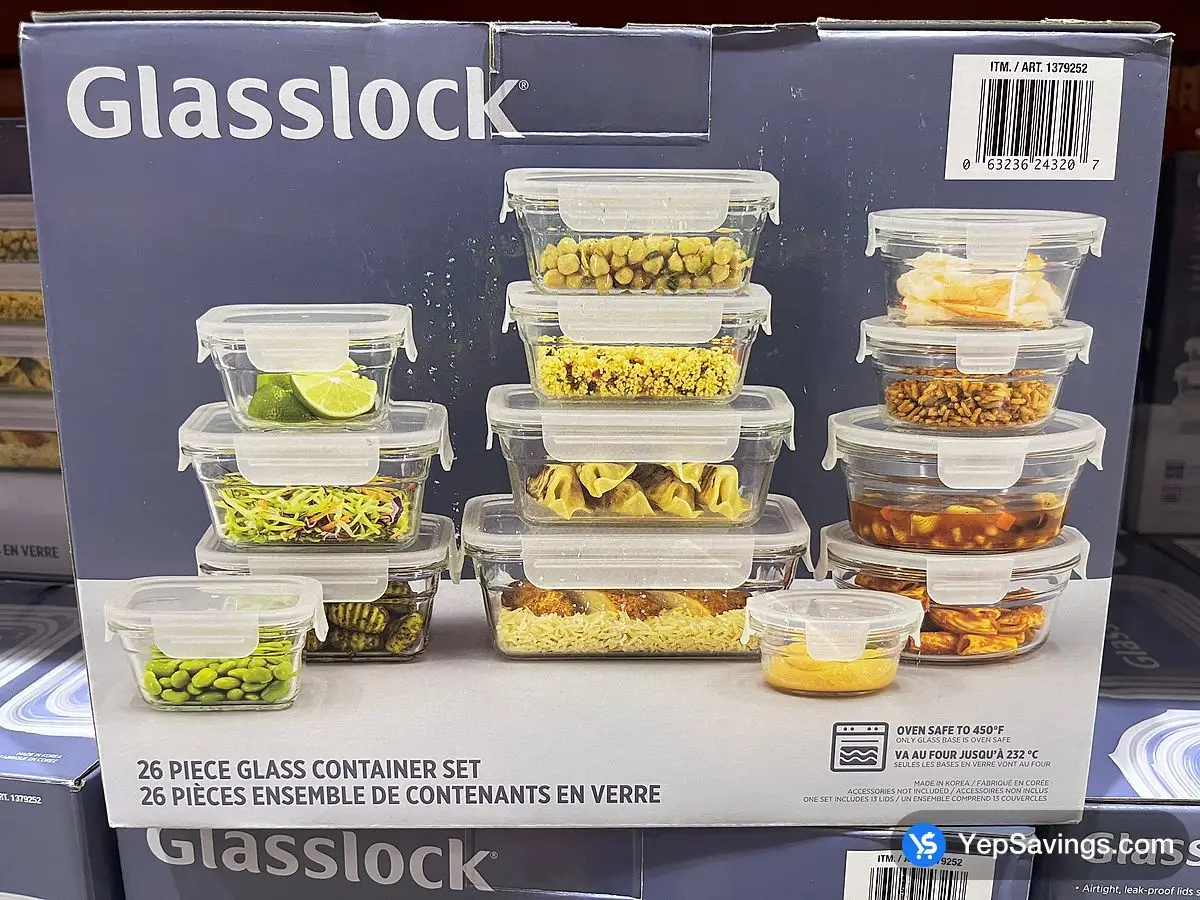 Costco GLASSLOCK FOOD STORAGE SET 26 PIECES - Canada (ITM 1379252)
