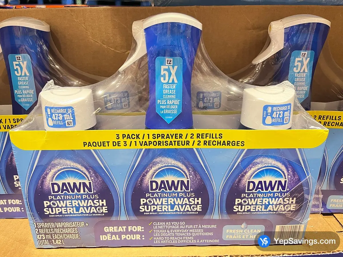 DAWN POWERWASH DISHWASHING DETERGENT 3 X 473 ml ITM 1417309 at Costco